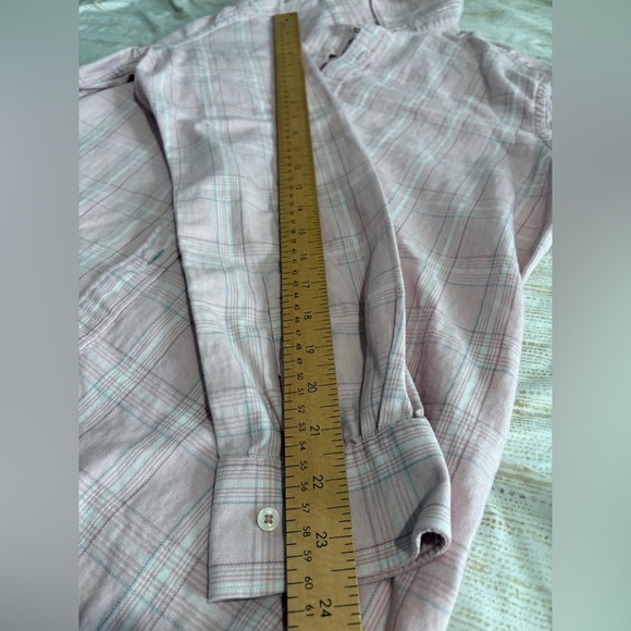 Rare Rabbit pastel men’s foley size m light pink cotton full sleeve shirt - Picture 10 of 16